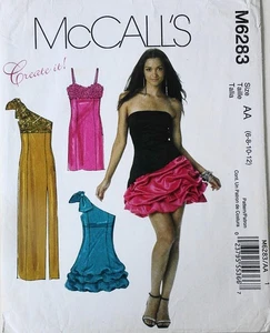 McCalls 6283 Misses Create It Lined Dresses Sewing Pattern Sz 6-8-10-12 - Picture 1 of 1