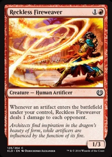 MTG - Reckless Fireweaver - Kaladesh - NM, English Magic FLAT RATE SHIP - Image 1 of 1