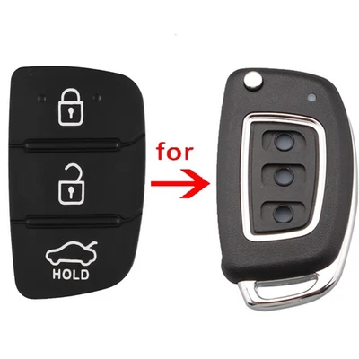 Key Fob Button Pad Compatible with Hyundai ix20 ix30 ix35 ix45 Aftermarket Part - Image 1 of 4