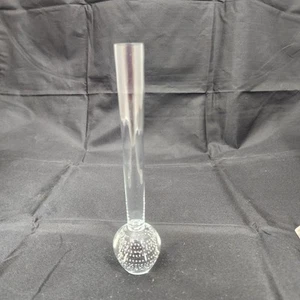 Mundgeblasene kontrollierte Blasenknospenvase aus Klarglas 6 Zoll - Bild 1 von 15