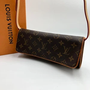 LOUIS VUITTON M51852 Pochette Twin GM Schultertasche Monogram aus Japan #se99ye - Bild 1 von 15