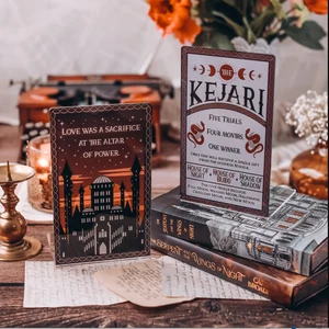 The Serpent and the Wings of Night Acrylic Bookends Crowns of Nyaxia Kejari NIP - Picture 1 of 4