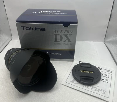 Tokina Wide-Angle Zoom Lens At-X 124 Pro Dx 12-24mm F4 Is Aspherical Nikon - Image 1 of 4