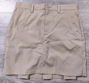 Lands End Skirt Girls Size 16 Khaki Beige Active School Uniform Skort Kids - Picture 1 of 8
