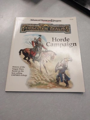 HORDE CAMPAIGN Forgotten Realms AD&D Dungeons & Dragons D&D TSR9324 FR12  - Image 1 of 4