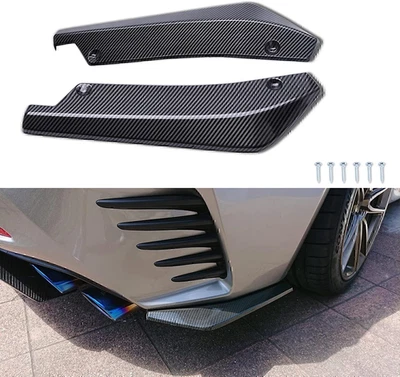 Difusor divisor parachoques trasero de fibra de carbono Canards para Audi S3 S4 RS3 RS4 A3 IVP Foto 1 de 4