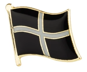 KERNOW: CORNWALL - ST PIRAN'S - Solapa de bandera insignia esmaltada de alta calidad - Imagen 1 de 2
