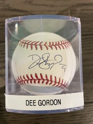 DEE GORDON 2015 BATTING CHAMP MARINERS MARLINS LA SIGNED AUTO ROMLB - Image 1 of 2