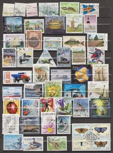  FINLANDIA Aland Kiloware, 50 sellos pictóricos diferentes, fuera de papel - Imagen 1 de 1