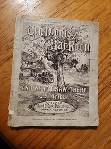 Zehn Nächte in einem Barzimmer und was ich dort sah von T.S. Arthur 1896 - Bild 1 von 4