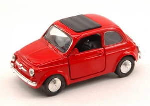 MODELLINO AUTO STATICO NEW RAY FIAT 500F 1965 ROSSO MODELLISMO SCALA 1/32 - Foto 1 di 5