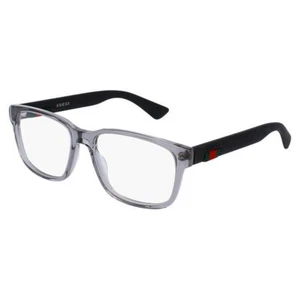 Gucci GG0011O 007 Grey/Black 55mm Eyeglasses New Authentic - Picture 1 of 2