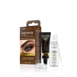 NEW REVERS Bio Formula, Argan&Castor Oil Light Brown Henna Eyebrows Colour Cream