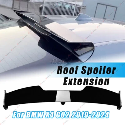 For BMW X4 G02 2019-2024 MP-Style Rear Tailgate Roof Trunk Lip Spoiler Wing Blk - Image 1 of 4
