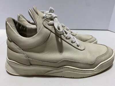 Zapatillas deportivas de gamuza fantasma de caña baja con piezas de relleno zapatos beige talla 39/40 EE. UU. 8 Foto 1 de 4