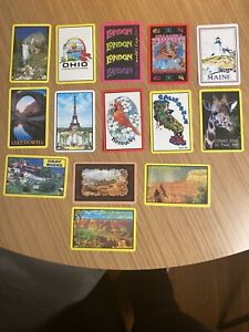 vintage  Playing Cards Lot Swap Cards Assorted Travel Souvenir Cards Lot 6 Joker