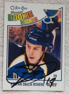 St. Louis Blues Stefan Della Rovere Signed 10/11 O-Pee-Chee Rookie Card Auto - Imagen 1 de 1