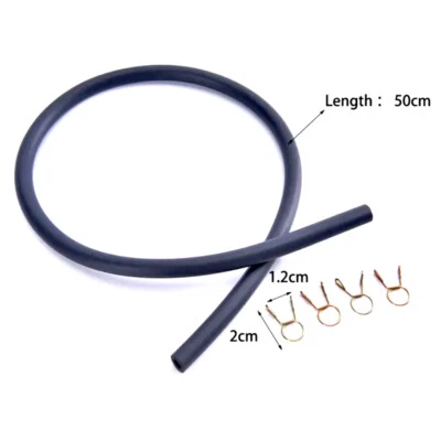 Juego de manguera de tubo de combustible para motocicleta de 50 cm 4,5 mm * 8 mm accesorios para tubería de gasolina ATV Foto 1 de 4