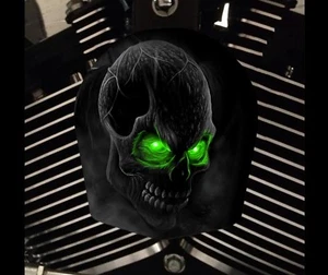 Harley Davidson Custom Horn cover Touring Dyna Softail Sportster M8 REAPER - Picture 1 of 1