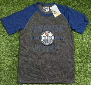 NWT'S Adidas Climalite Ultimate Tee Edmonton Oilers NHL T-Shirt Men's M Players - Picture 1 of 3