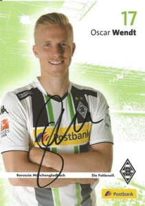 Oscar Wendt - Borussia Mönchengladbach - Saison 2014/2015 -Autogrammkarte - Bild 1 von 1
