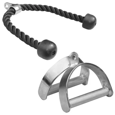 Sporttrend 24® Seilzug Set - Trizeps Seil + Hufgriff - Bild 1 von 4