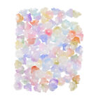 100 sztuk przezroczystych koralików kwiatowych do robienia biżuterii - kolor losowy