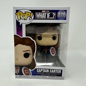 Funko Pop MARVEL WHAT IF...? - CAPTAIN CARTER #870 - FREE Protector - Picture 1 of 8