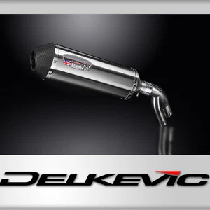 BMW S1000XR 2015-2019 Delkevic Slip On 13.5" XOval Stainless Exhaust Muffler Kit - Picture 1 of 5