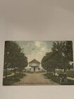 Postcard Erie, PA, Block House at Soldiers &amp; Sailors Home Vtg  Men On Bench