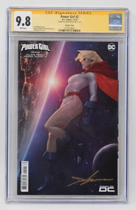 Power Girl #2 B Jeehyung Lee Handelskarte Lager CGC SS 9,8 DC - Bild 1 von 2