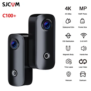 SJCAM C100 Plus 4K HD Wifi Sports Action Camera Waterproof Mini Thumb Camcorder - Picture 1 of 9