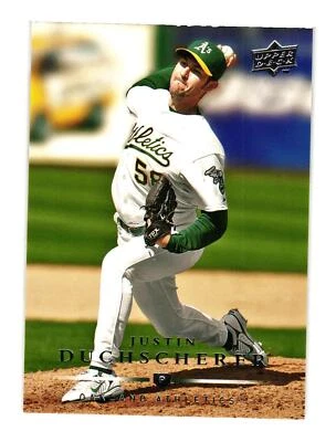 2008 Upper Deck #600 Justin Duchscherer Oakland Athletics - Image 1 of 2