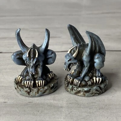 2003 Adams Apple Good v Evil Gothic Medieval Chess 2 Pawn Gargoyle Piece Fantasy - Image 1 of 4