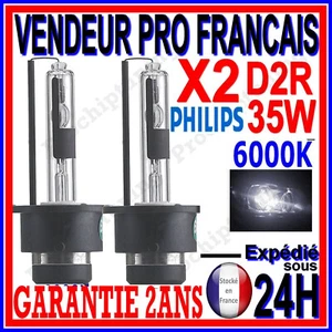 2 AMPOULES LAMPES AU XENON D2R PHILIPS 85126+ 85V 35W P32D-3 85126VIC1 6000K 12v - Picture 1 of 13