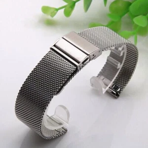 16 18 19 20 21 22 mm Milanaise Edelstahl Uhrenarmband Armband Armband - Bild 1 von 12