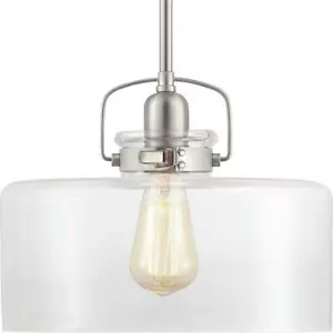 Progress Lighting Calhoun Collection 1-Light Brushed Nickel Pendant P500152-009 - Picture 1 of 2