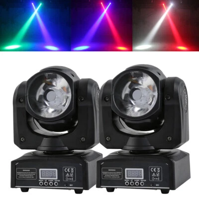 2PCS 85W Zoom Moving Head Light LED DMX Stage Lighting RGBW DJ Beam Light Strobe - Image 1 of 4