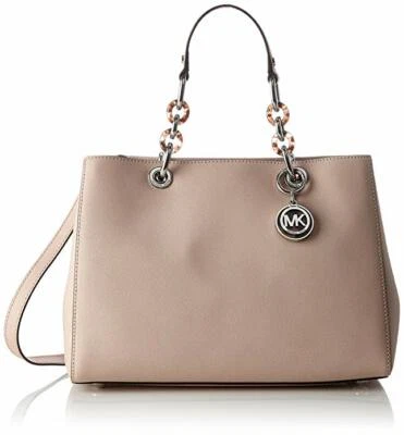 MICHAEL KORS Cynthia Ballet Medium Saffiano Leather Satchel Handbag - Image 1 of 4
