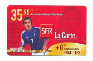 Telekarte SFR - Equipe de France - Robert Pires - 35,90 € + 8,00 € - Bild 1 von 2