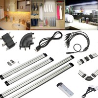 30/50cm LED Under Cabinet Strip Light Touch Switch/Plug /Connector Home Kitchen