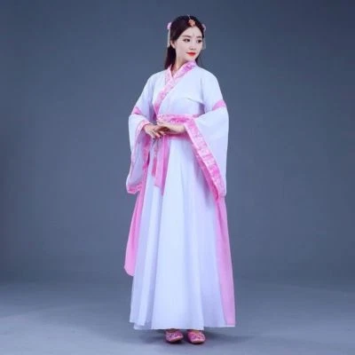 Dama Traje Hanfu Ruqun Dinastía Tang China Disfraz Vestido de Danza Folclórica Tradicional Foto 1 de 4