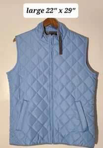 Saddlebred 1888 gilet donna trapuntato blu neve full zip grande nuovo con etichetta (mspr $65,00) - Foto 1 di 5