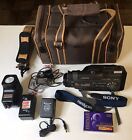 Sony Handycam 12X Video 8 CCD-FX520 + Accessories, New Digital Tape, Carry Case
