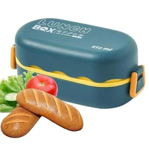 Contenitore Pranzo Ciotola Portatile Plastica Multicolore Moderno con Cucchiaio Facile da Pulire - Foto 1 di 27