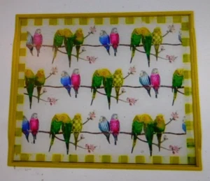 MACKENZIE-CHILDS PARAKEET BUTLER'S TRAY,NEW - Picture 1 of 3