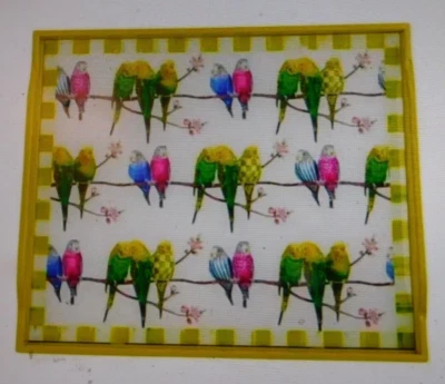 MACKENZIE-CHILDS PARAKEET BUTLER'S TRAY,NEW - Image 1 of 3