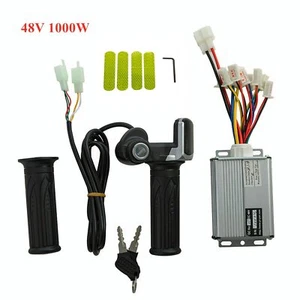 36V/48V 1000W Brushed Motor Controller&Speed Throttle Twist Grips E-Bike Scooter - Picture 1 of 12