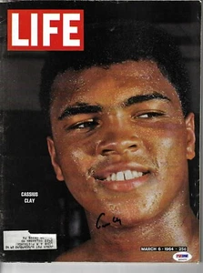 Muhammad Ali Signed Cassius Clay Life Magazine Mar 1964 PSA ITP 4A54050 Grade 10 - Picture 1 of 2