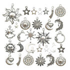  70 Pcs Stern-Mond-Anhänger Perlen Zur Schmuckherstellung Ohrringe